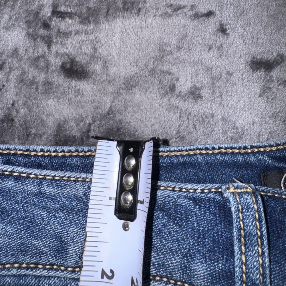 Versona Modern Skinny Jeans Medium Wash Rhinestone Fringe Hem Size 2 NWT - Picture 16 of 16